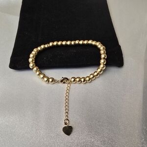 🏷NEW Matte 18K Gold-plated Beaded Bracelet